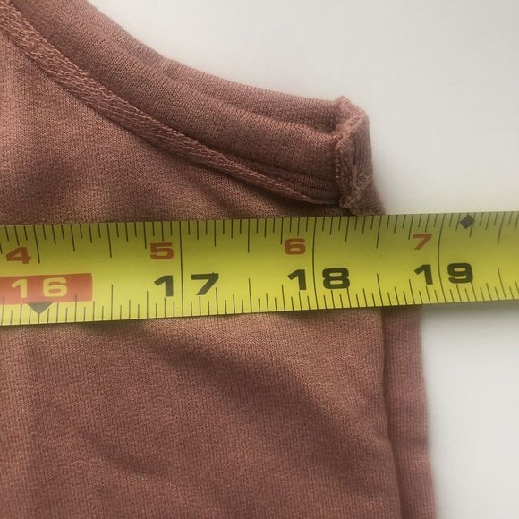 Doe & Rae Earth Colored Distressed Slash Cut Tank - Size Small - Picture 6 of 6